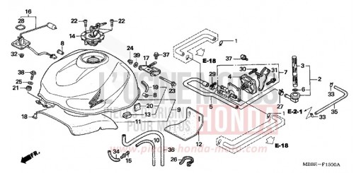 FUEL TANK VTR1000F5 de 2005